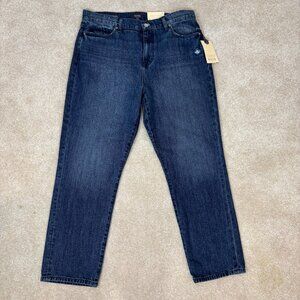 NYDJ Charlotte Relaxed Riverwalk High Rise Medium‎ Rinse Ankle Jean Size 31 NWT